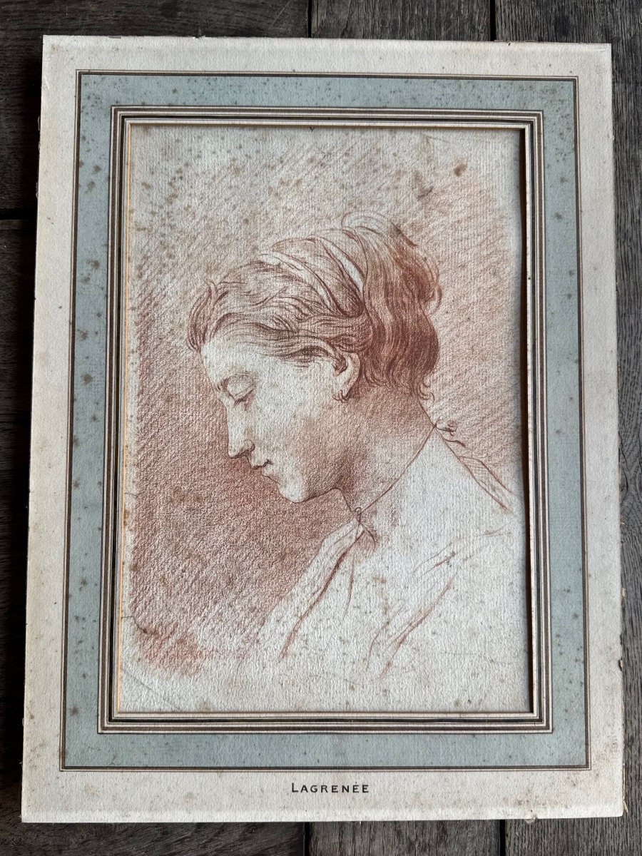 Étude de tête de jeune femme-photo-2