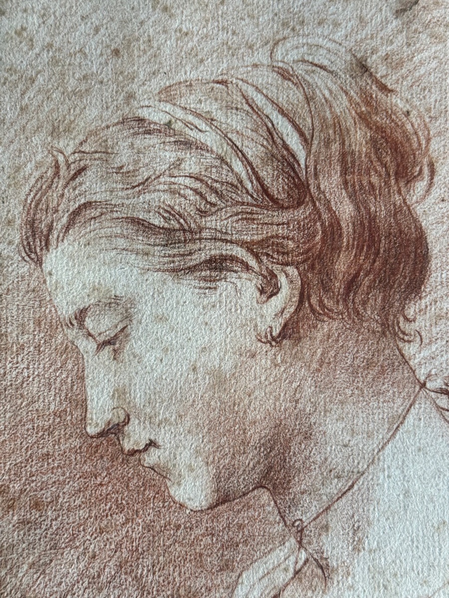 Étude de tête de jeune femme-photo-3