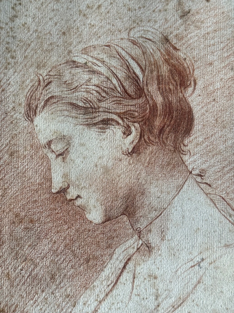Étude de tête de jeune femme-photo-2