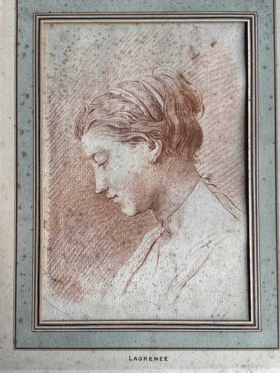 Étude de tête de jeune femme-photo-3