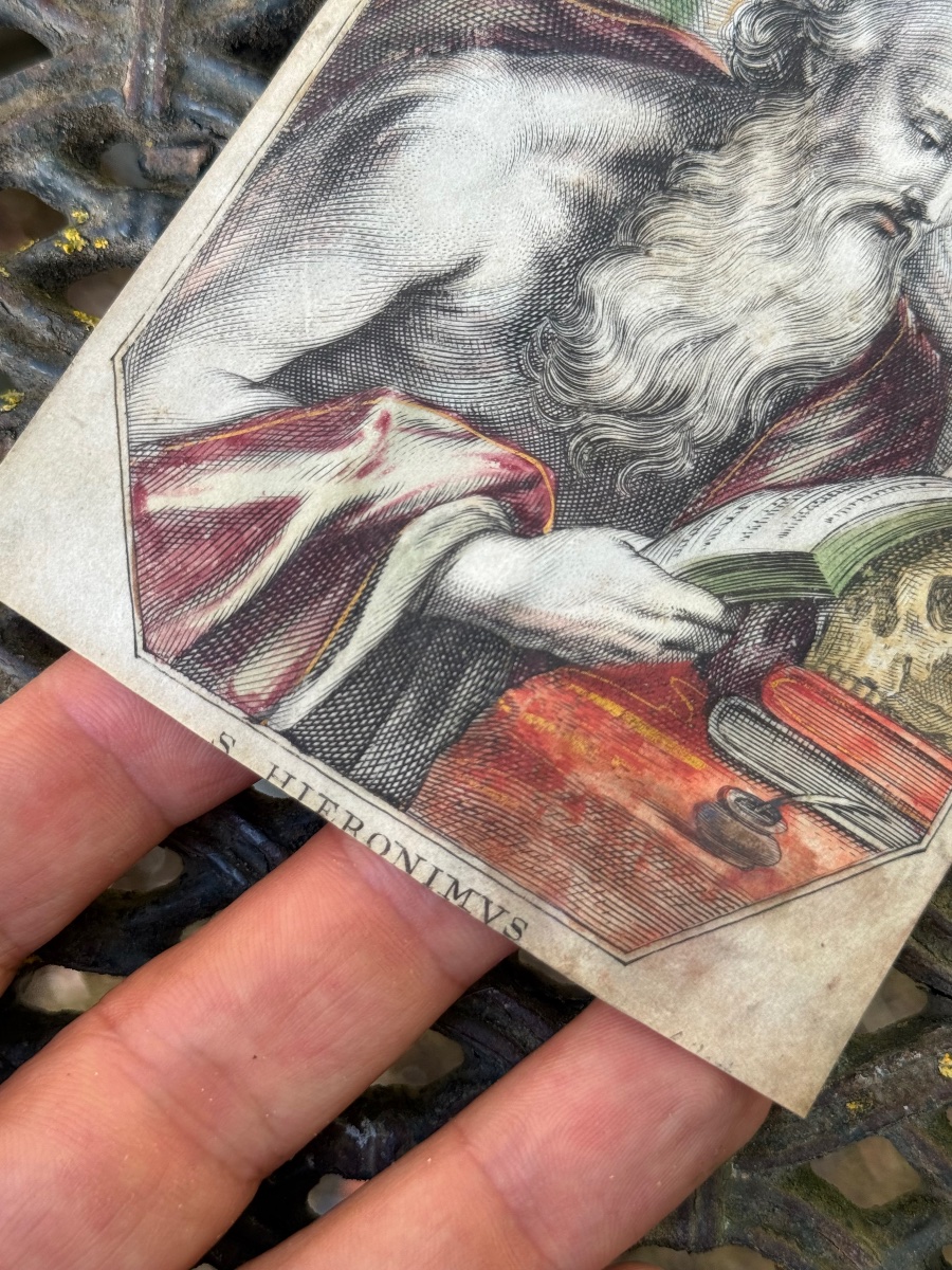 A Devotional Image Depicting Saint Jerome -photo-1