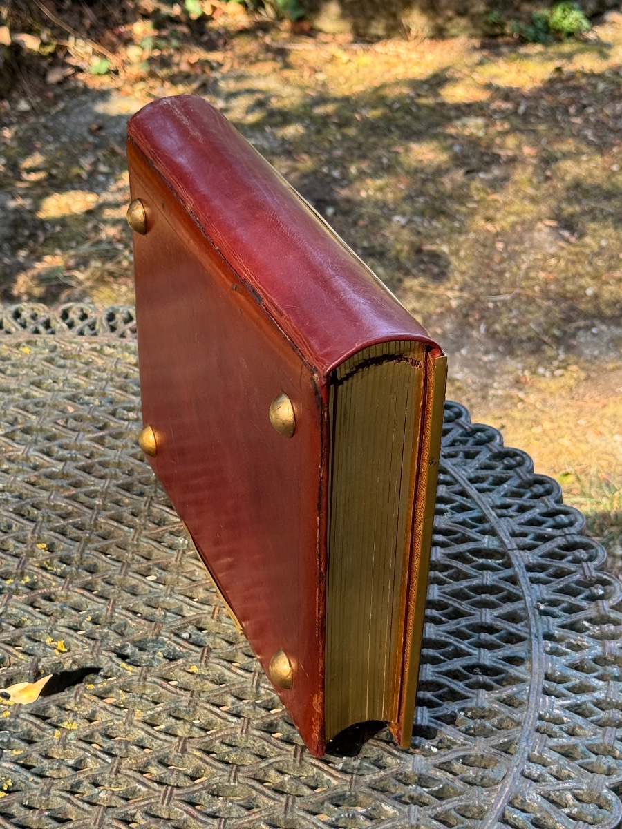 Leather And Gilded Bronze Photo Album-photo-3