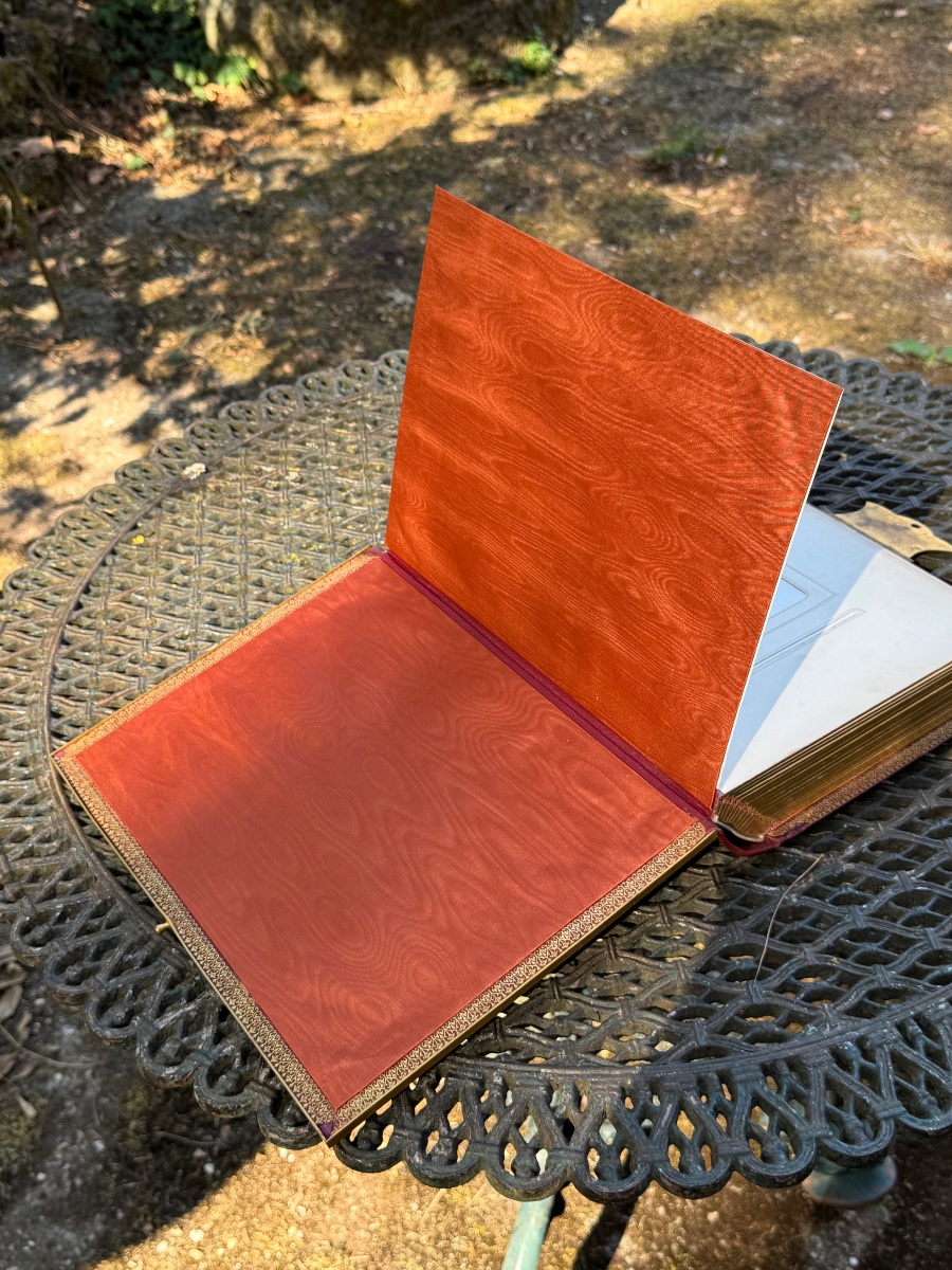 Leather And Gilded Bronze Photo Album-photo-7