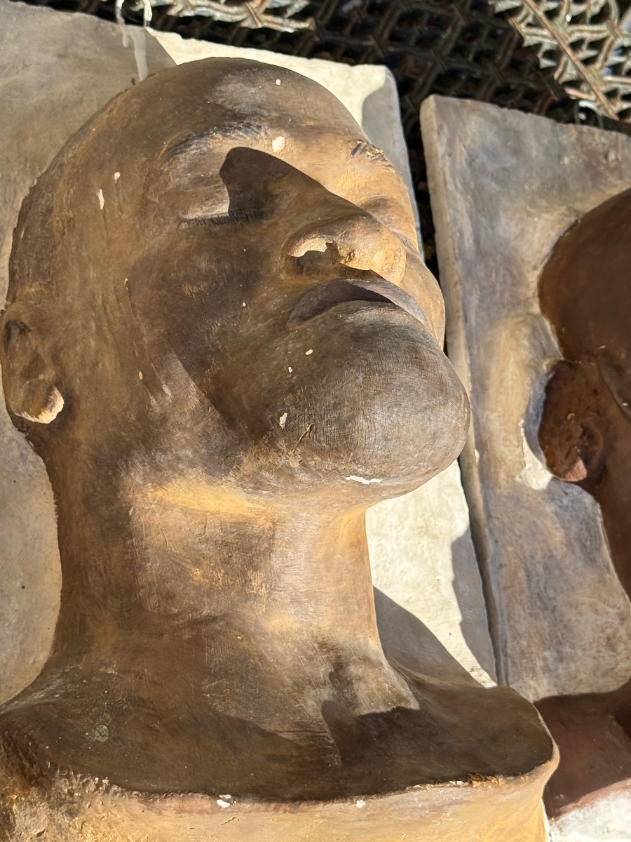 Trois moulages anthropologiques de visages africains – Docteur Léon Pales – Toulouse, vers 1930-photo-4