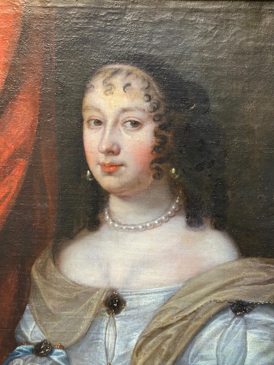 Portrait allégorique d’une jeune femme aux fleurs – Jeunesse et fuite du temps-photo-4