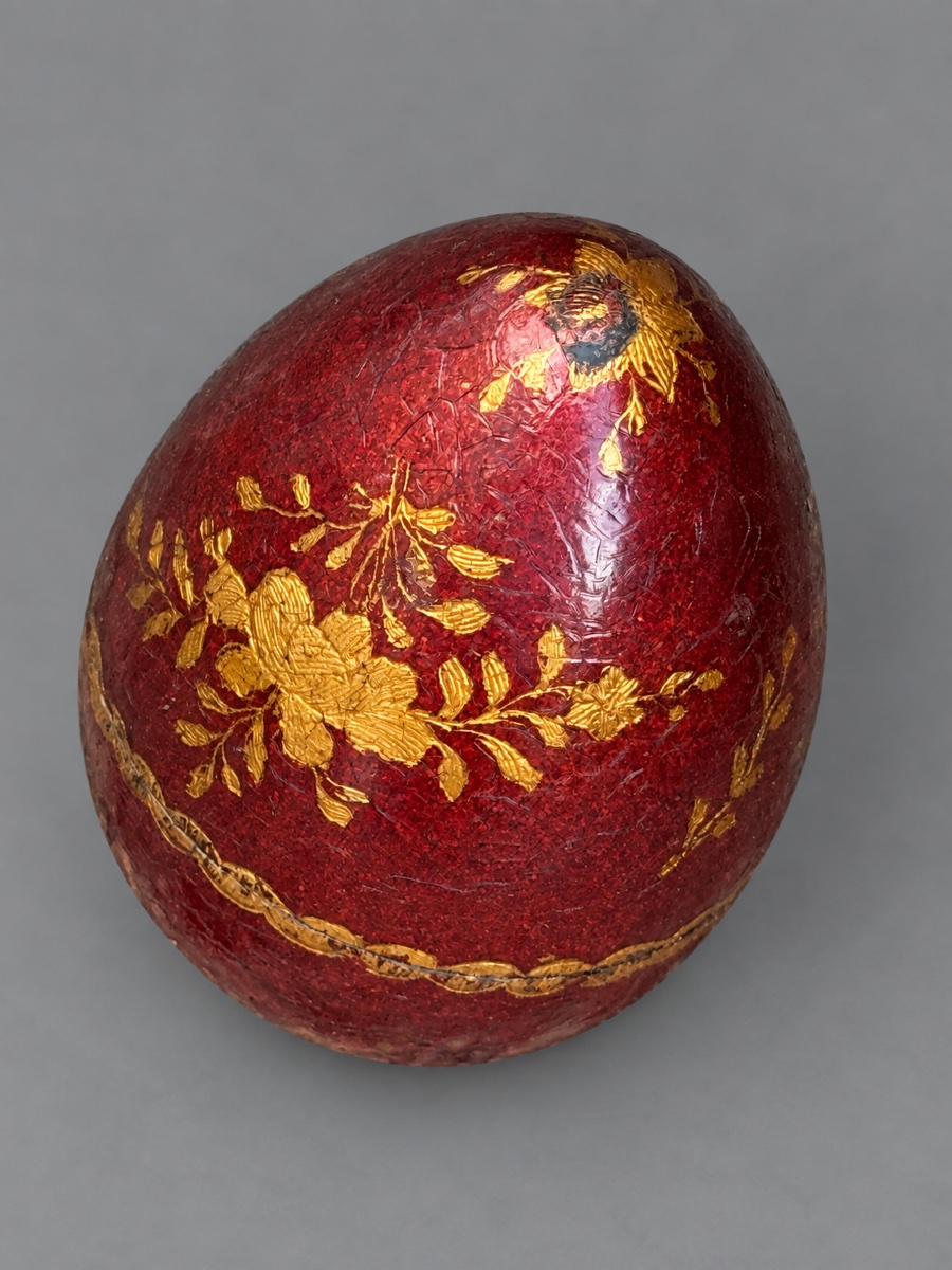 Boîte En Bergamote En Forme d’Œuf, Vernis Martin , XVIIIe Siècle-photo-4