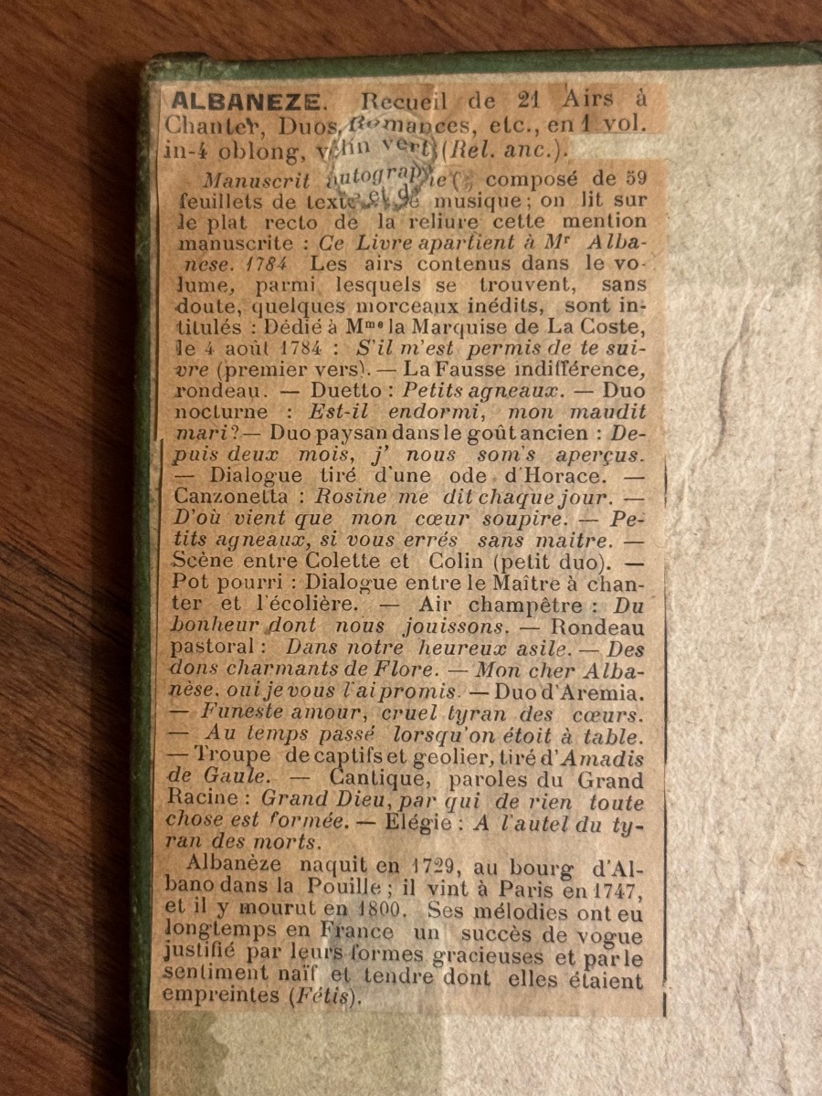 A Castrato's Songbook By Louis XVI-photo-2