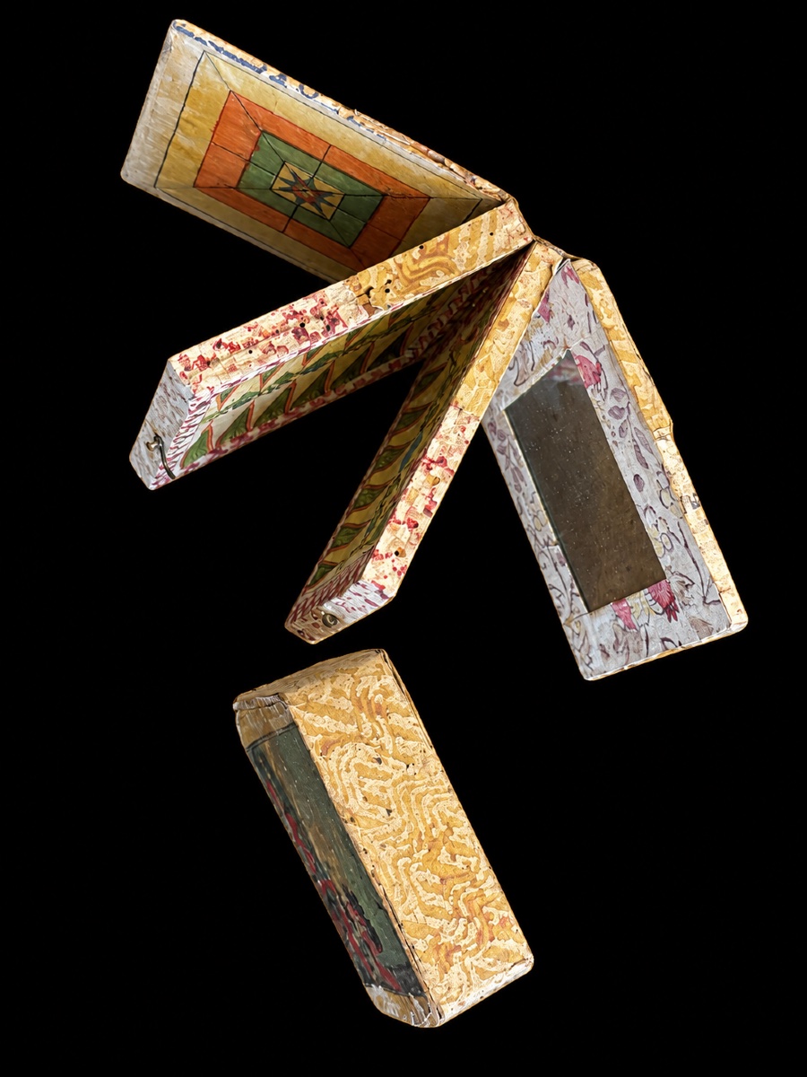 Coffret à jeux de voyage à volets articulés. XVIII ème Siècle -photo-2