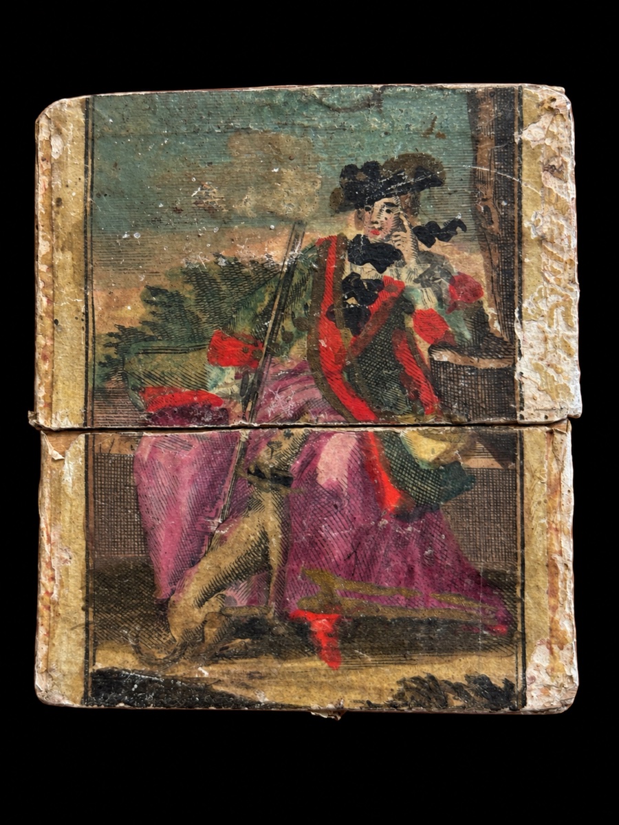 Coffret à jeux de voyage à volets articulés. XVIII ème Siècle -photo-3