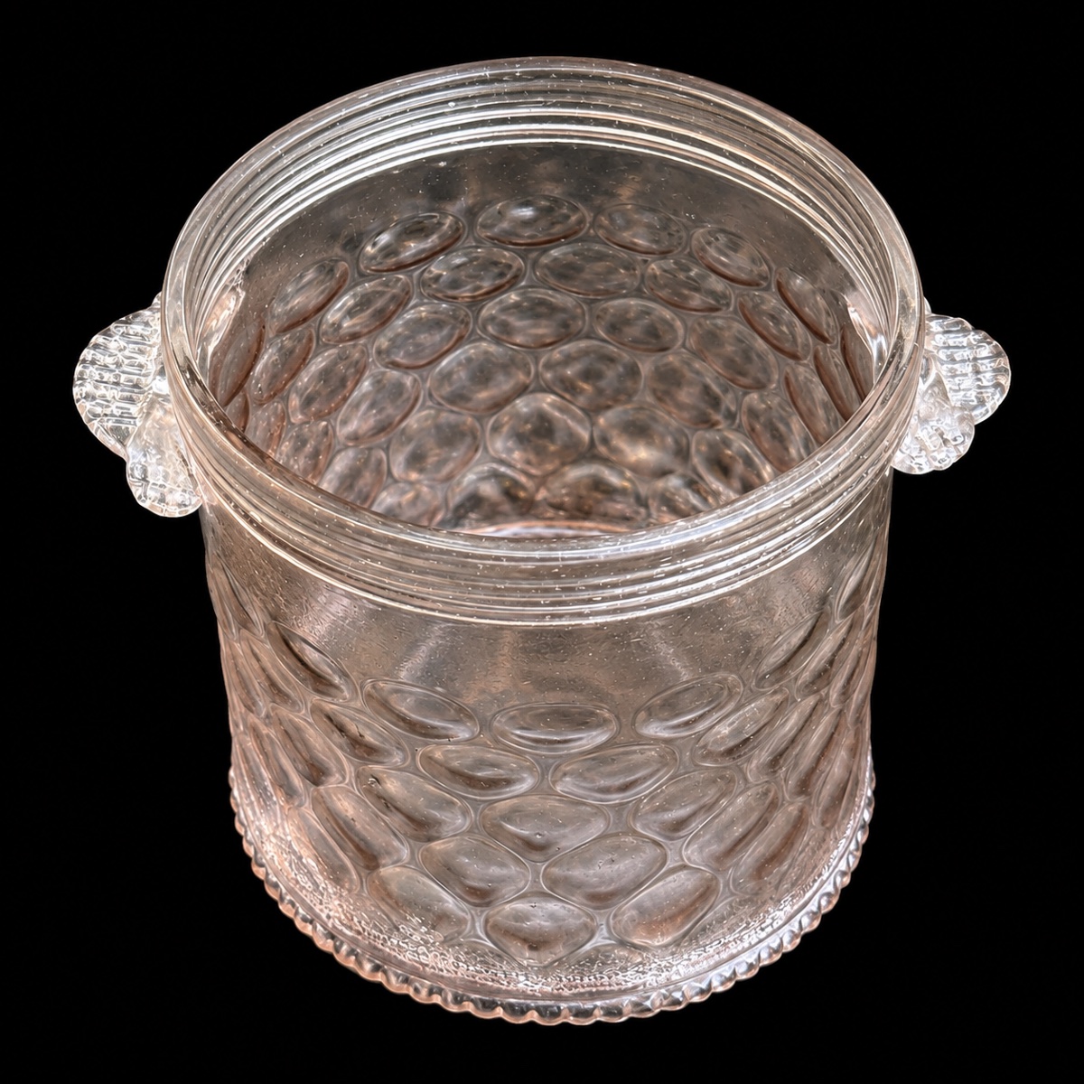 Hand-blown Glass Single-glass Cooler – Royal Manufactory Of Margeride, 18th Century