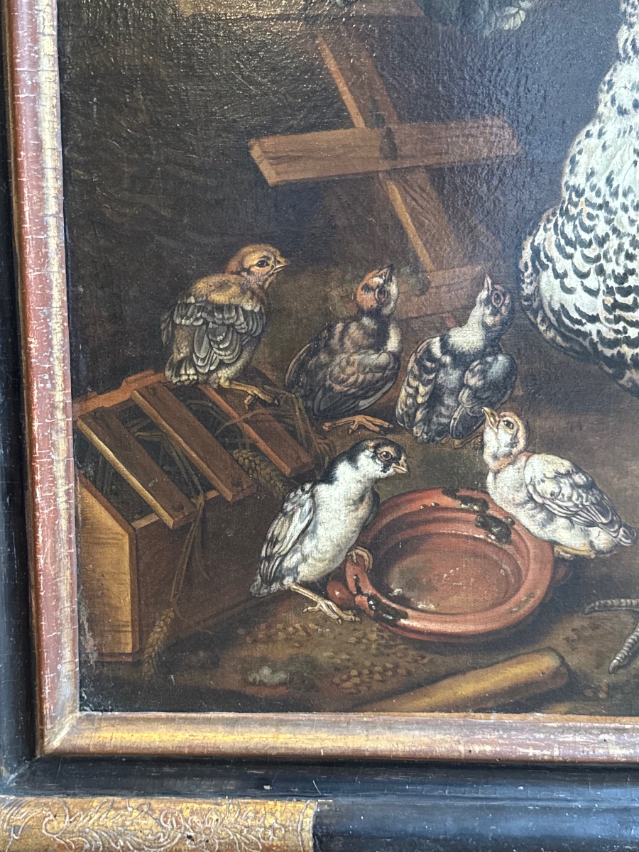 Jacobus Victors (1640-1705) Scène de basse-cour-photo-1