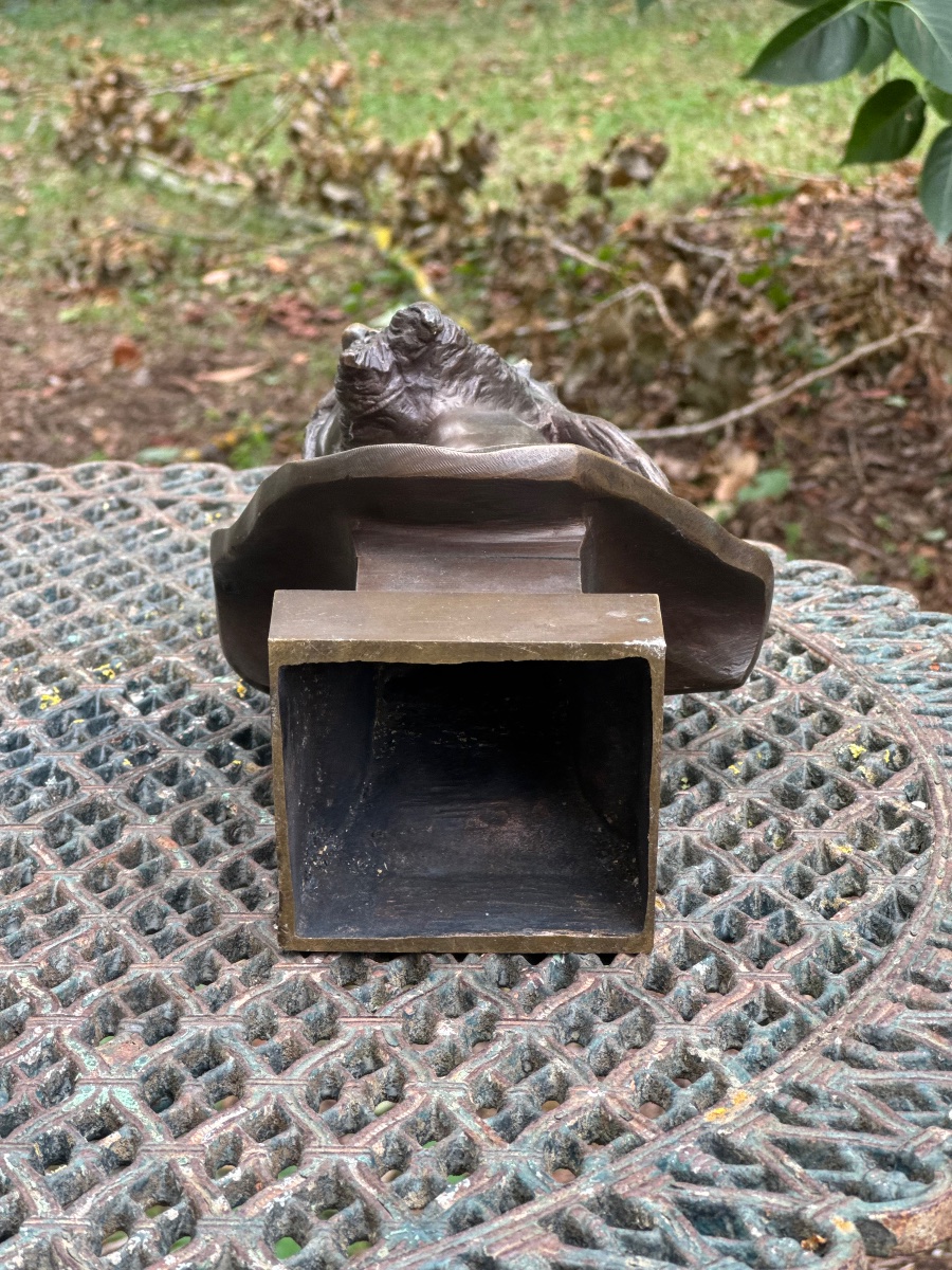 Ecce Homo, buste du Christ à la couronne d’épines – Bronze-photo-7