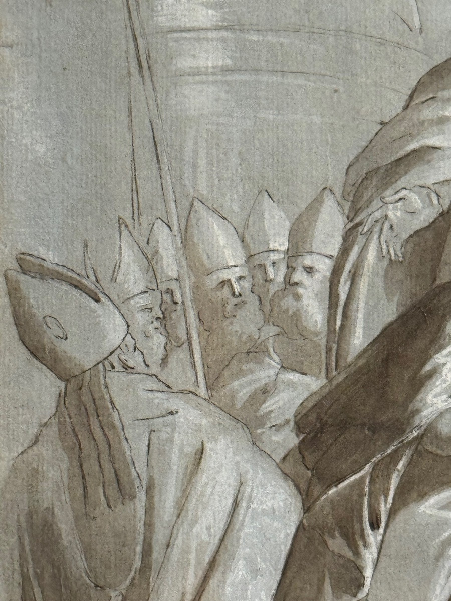 La bénédiction du saint par le pape-photo-2