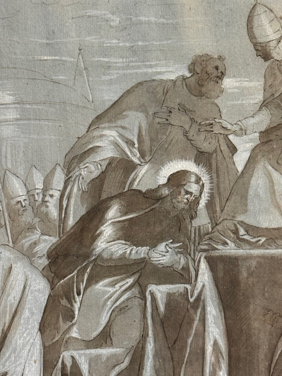 La bénédiction du saint par le pape-photo-4