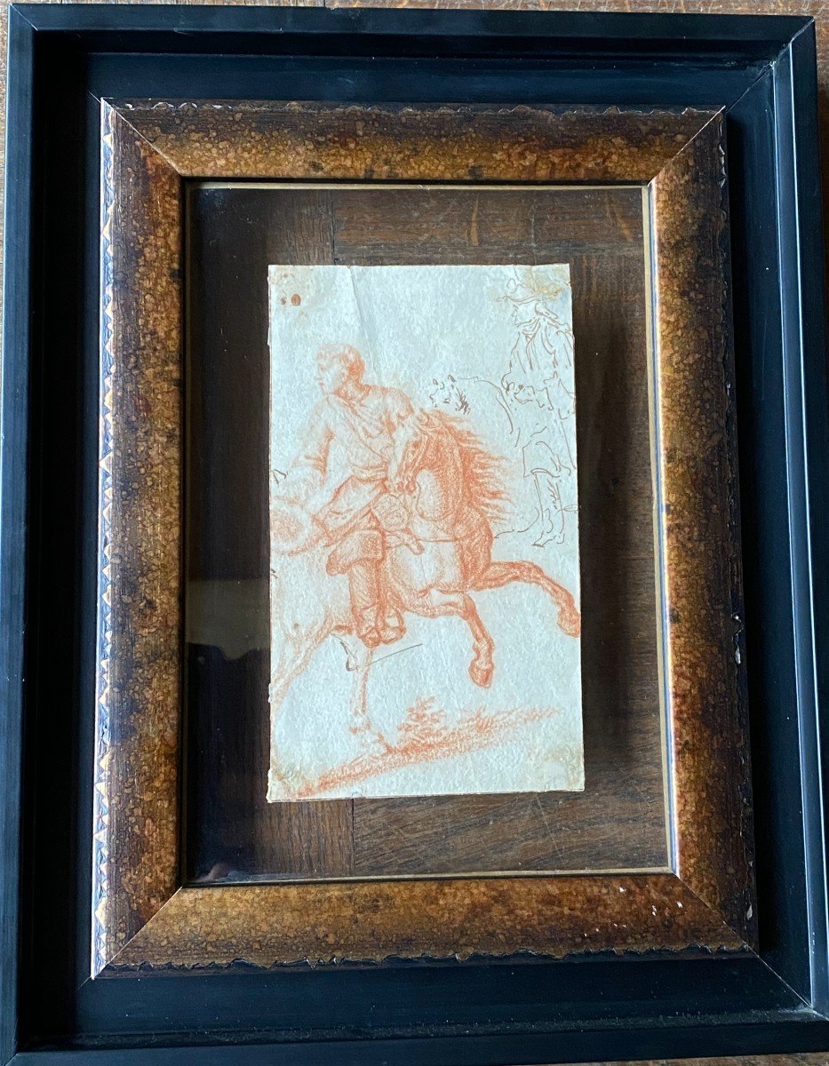 Les Cavaliers - Ecole Flamande du XVII ème Siècle -photo-3