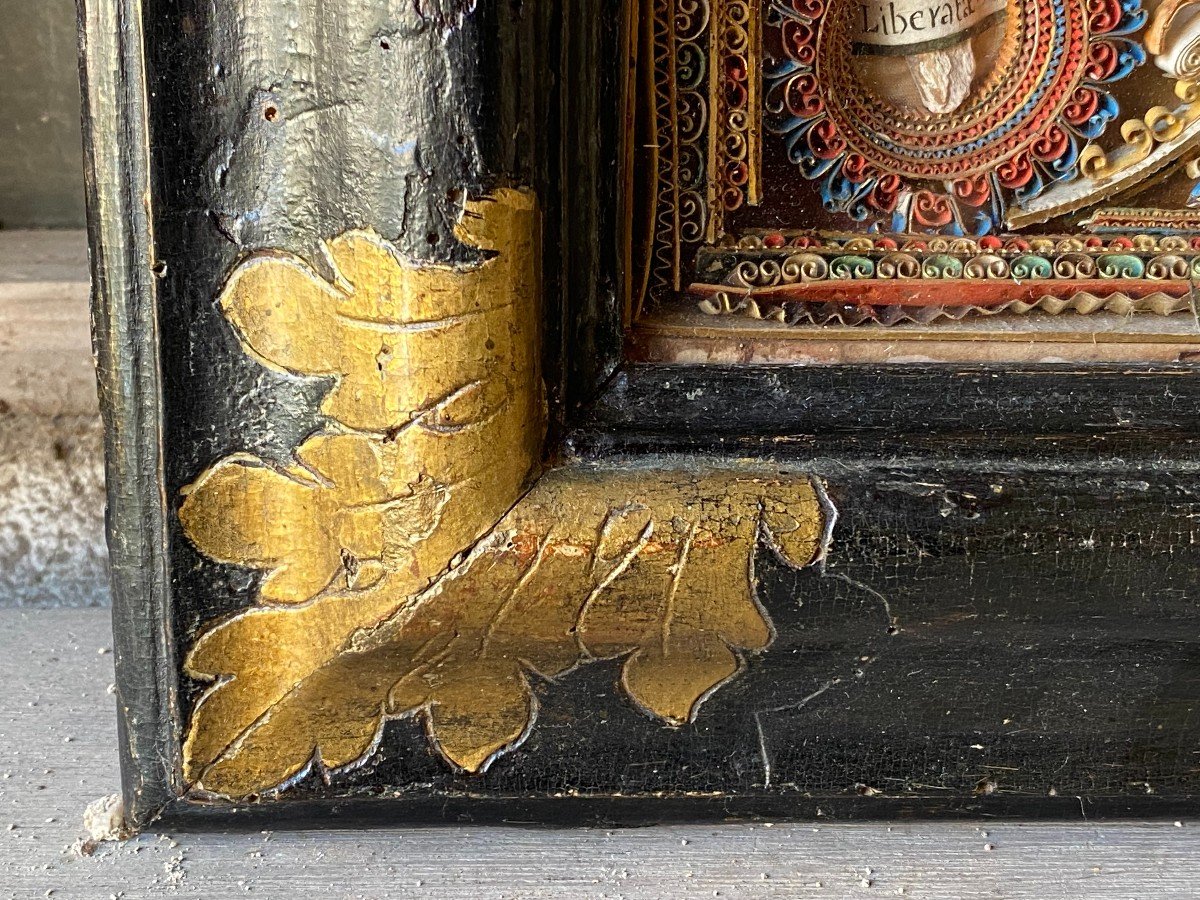 Reliquaire Paperolles-  Epoque Louis XIV -photo-5