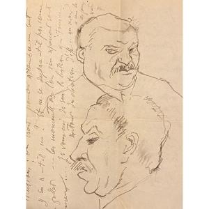 Theodor Pallady ( 1871-1956). Croquis à l'Encre De Chine .