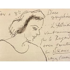 Theodor Pallady ( 1871-1956). Croquis à l'Encre De Chine .