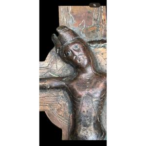 Crucifix  en cuivre et émaux - Limoges - Vers 1300