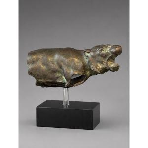 Fragment De Lionne En Bronze – Époque Romaine, Ier–IIIe Siècle