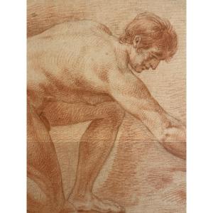 Academy Of Male Nudes - Sanguine, 18th Century