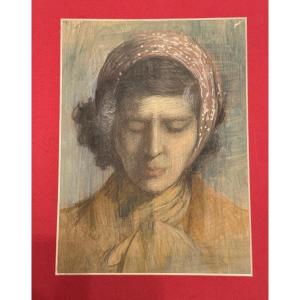 Neville Lytton (1879-1951) – Portrait de jeune femme