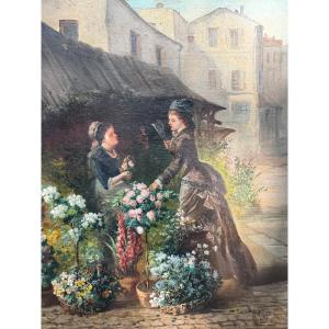 Julliard (19th Century) – Flower Seller
