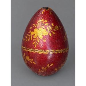 Boîte En Bergamote En Forme d’Œuf, Vernis Martin , XVIIIe Siècle