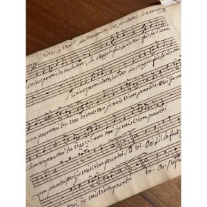 Cahier de chansons d’un castrat de Louis XVI