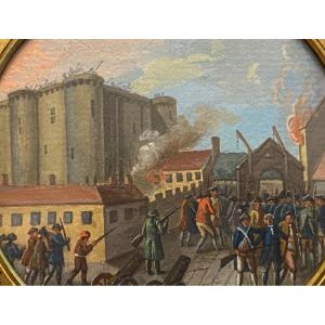 Storming Of The Bastille & Miniature Painting & Early XIXth Century