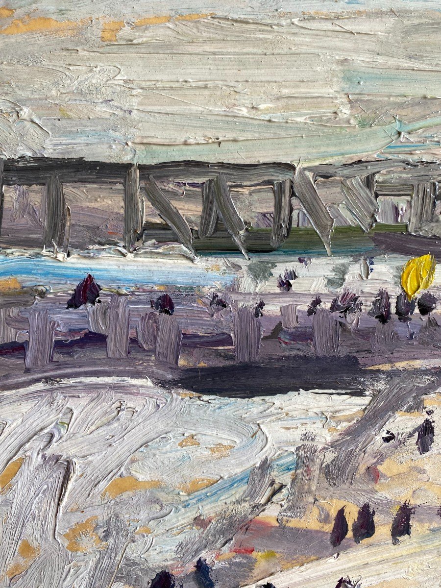 Jacques Truphémus (1922-2017) "ostend Beach"-photo-3