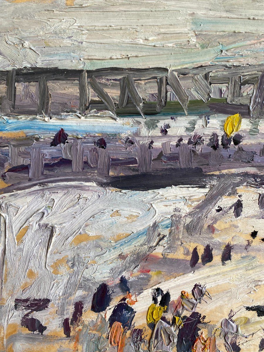 Jacques Truphémus (1922-2017) "ostend Beach"-photo-4