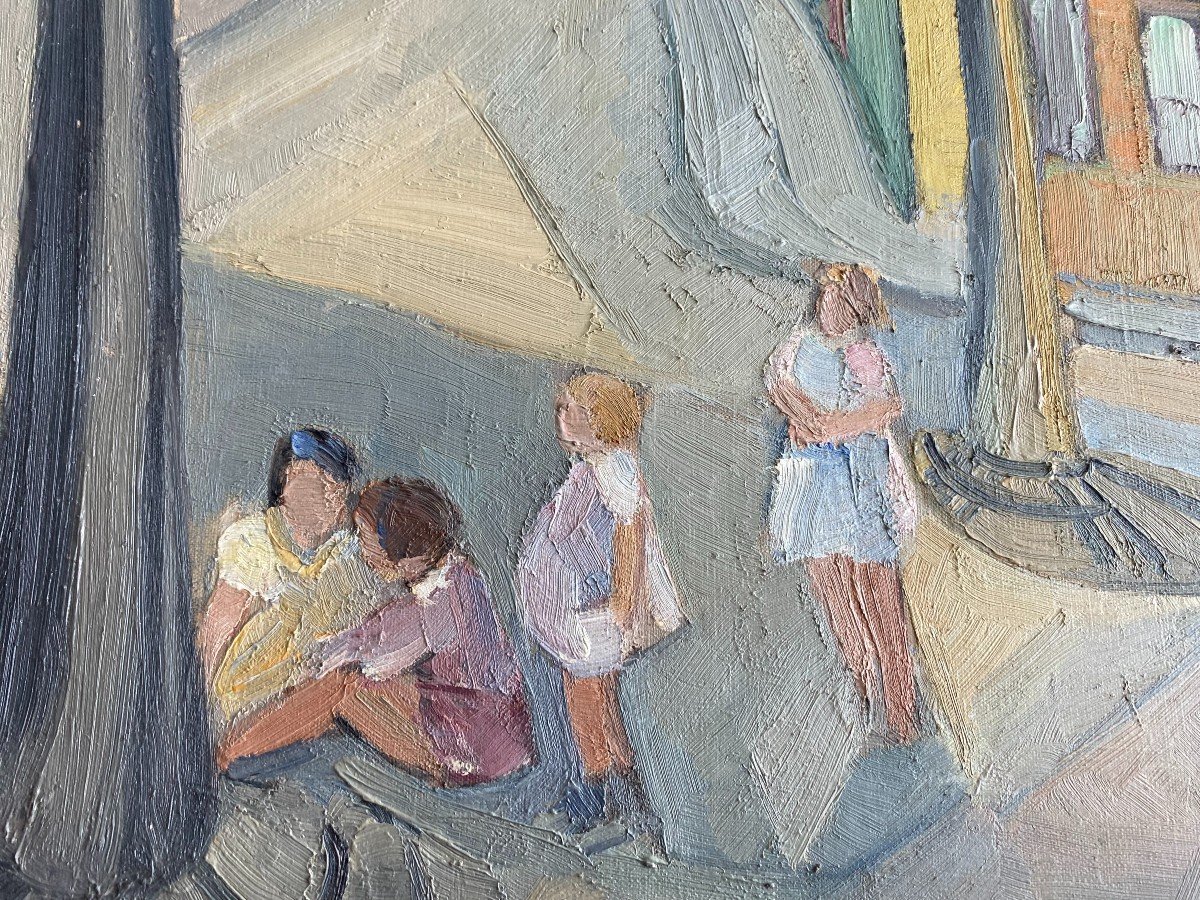 Juliette Deshayes (1900-2001) "Paris, place Jussieu"-photo-2