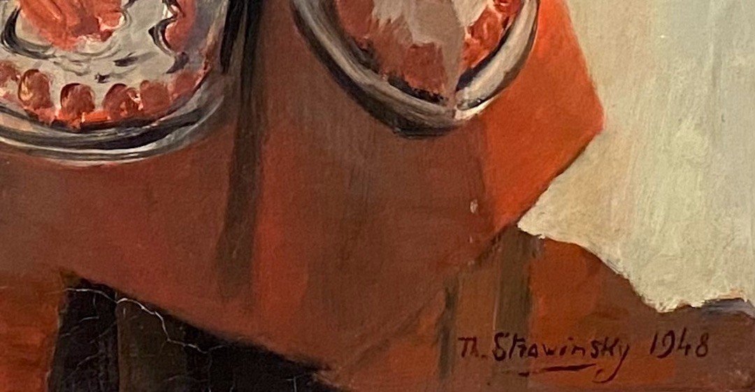 Théodore STRAWINSKY (St-Pétersbourg 1907- Genève 1989)"le tapis rouge"-photo-1