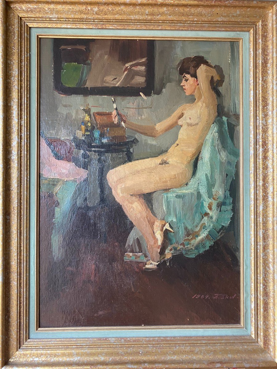 Sergueï Babkov (1920-1993) "modèle nu"-photo-1