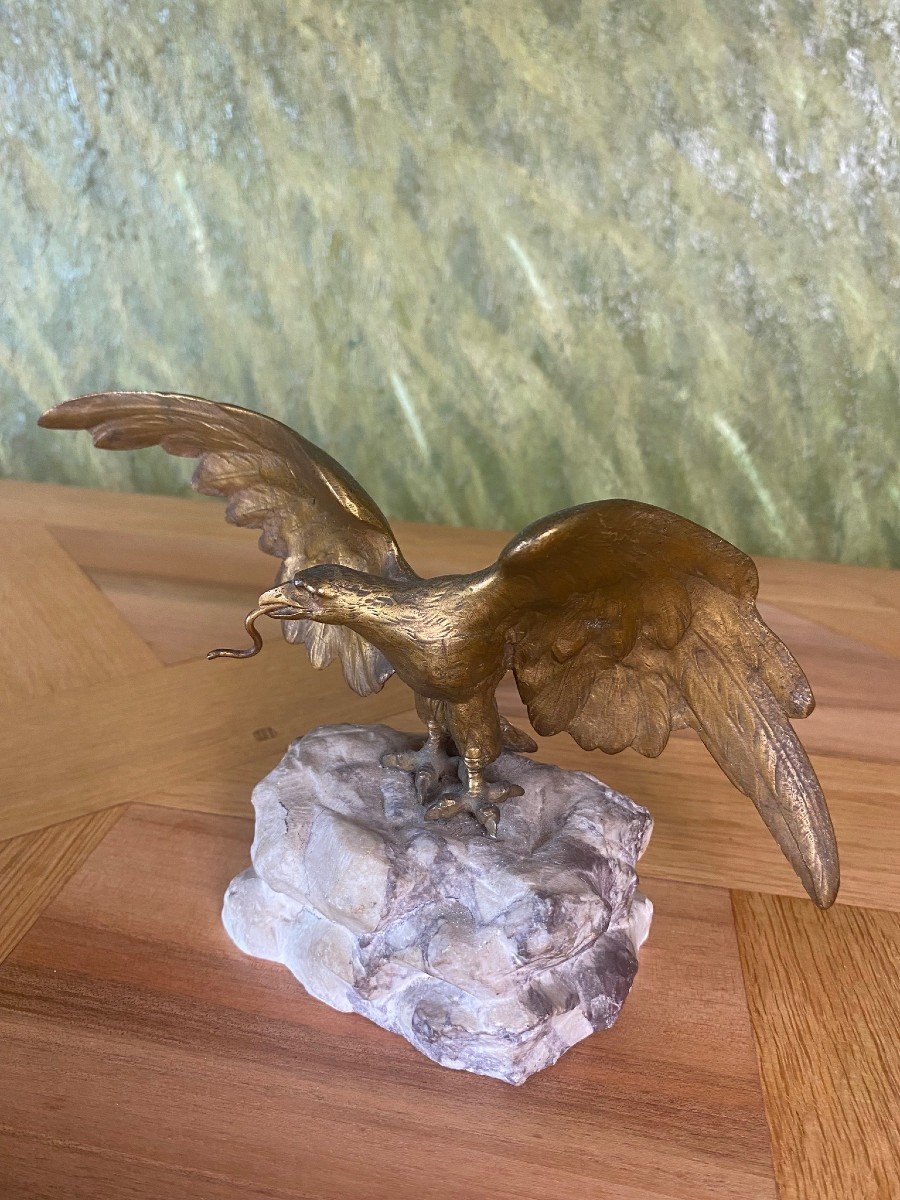 Bronze “aigle au serpent”