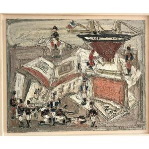 André Cottavoz "Napoléon, nature morte aux soldats de plomb"