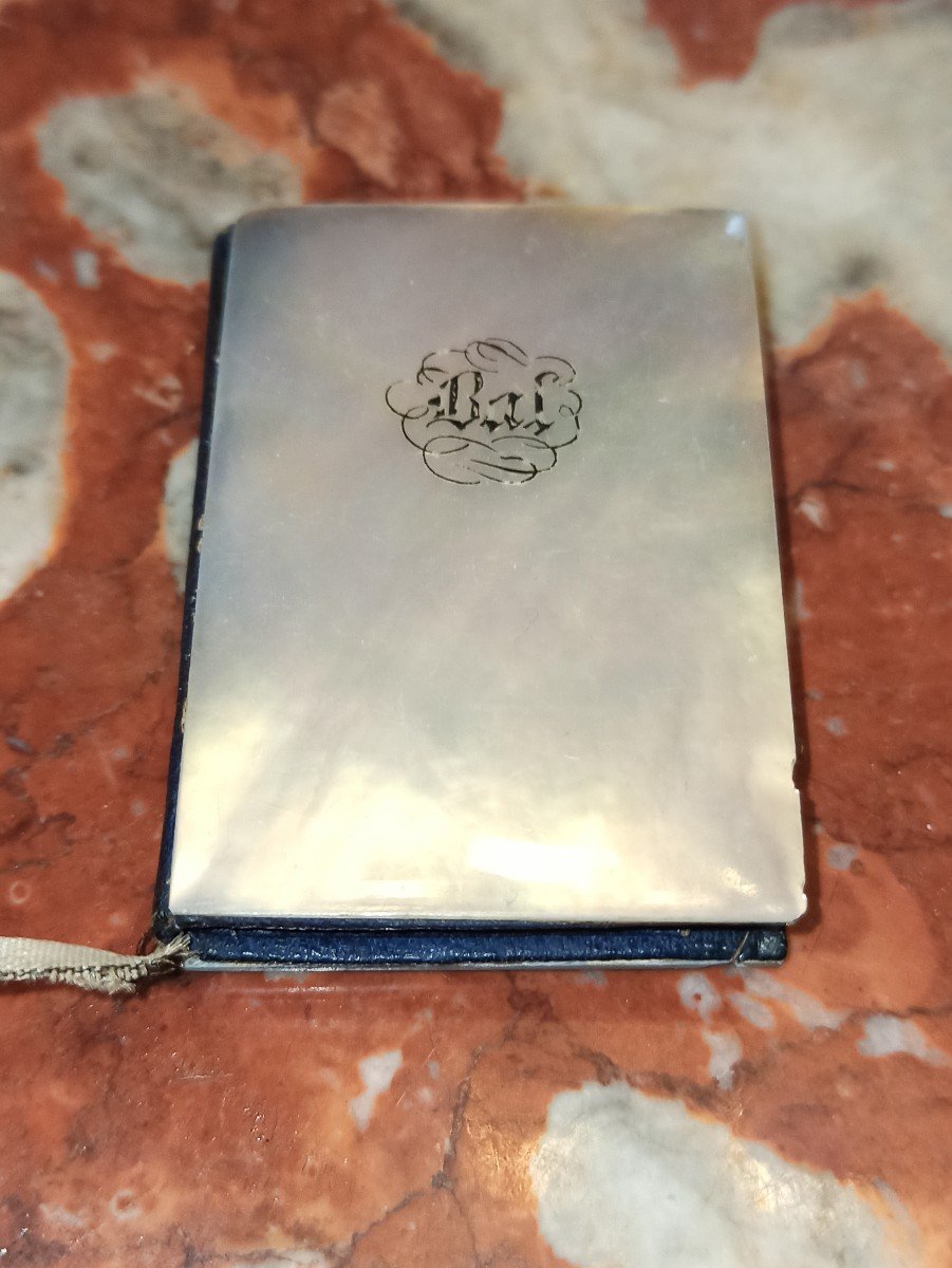 Carnet De Bal D Enfant En Nacre D époque Romantique