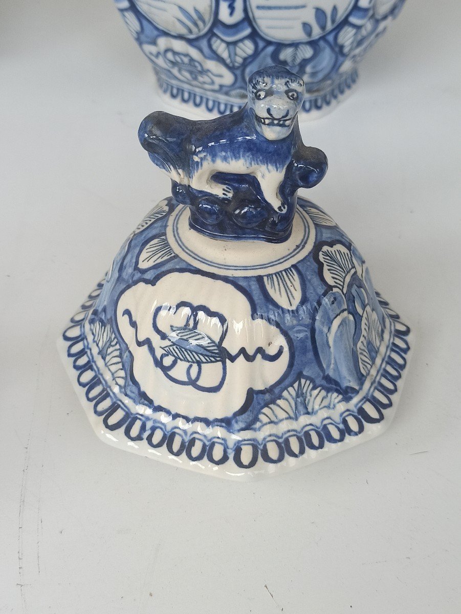 Vase En Faience De Boch Frères Et Keramis, Période Dite De La Chambre Des Peintres, Circa 1870-photo-4