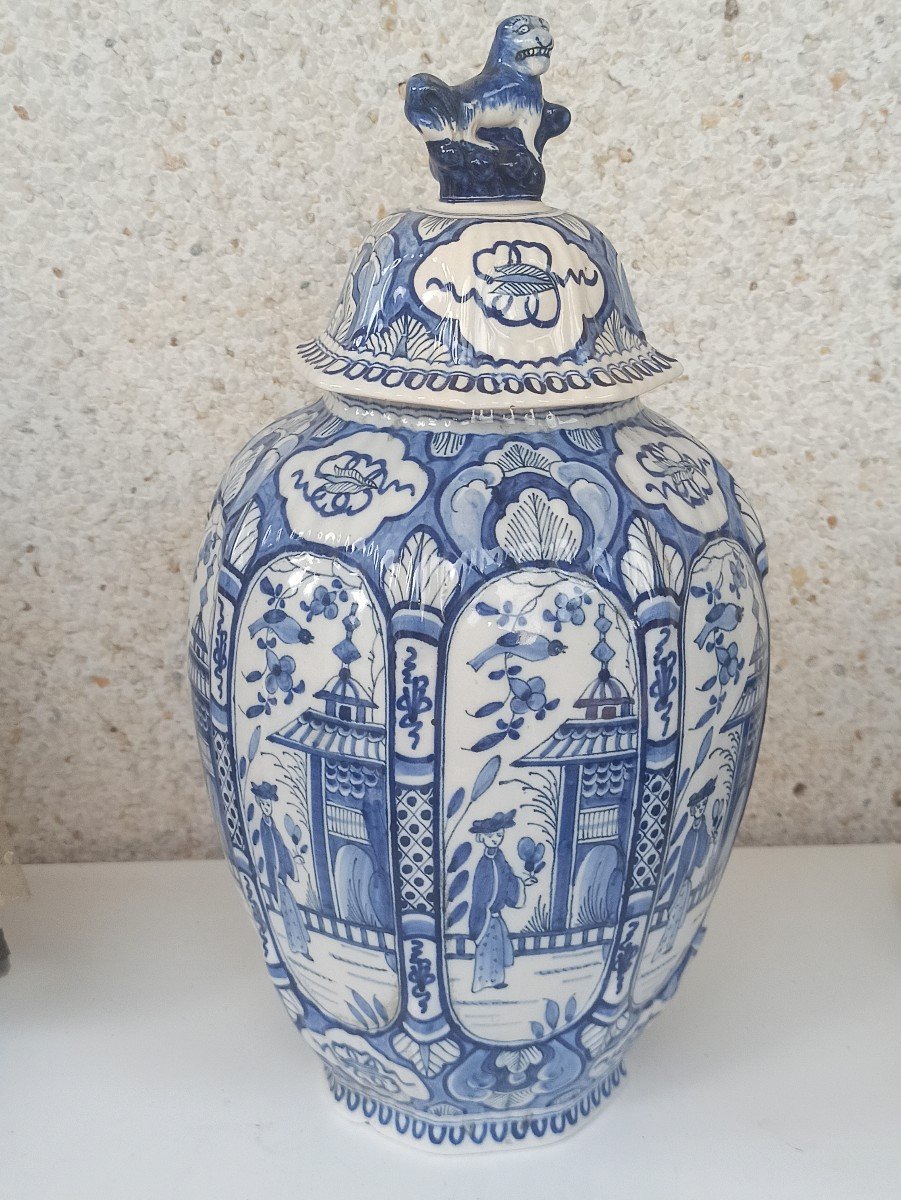 Vase En Faience De Boch Frères Et Keramis, Période Dite De La Chambre Des Peintres, Circa 1870