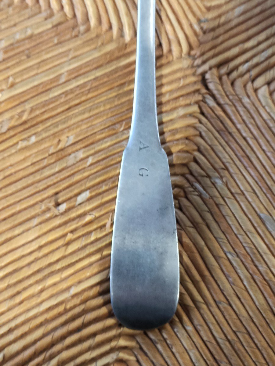 Silver Stewing Spoon Hallmarked Second Rooster 1809-1818-photo-4