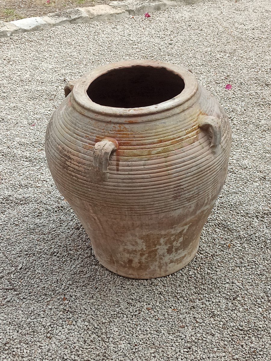 Catalan Terracotta Oil Jar Circa 1880-photo-2
