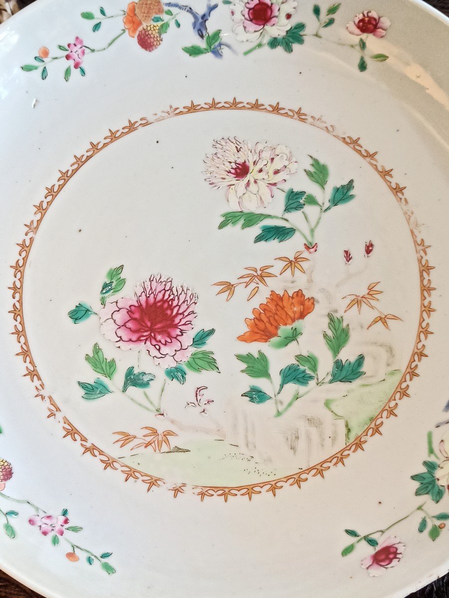 Large Coupe En Porcelaine De Chine Fin XVIII-photo-2