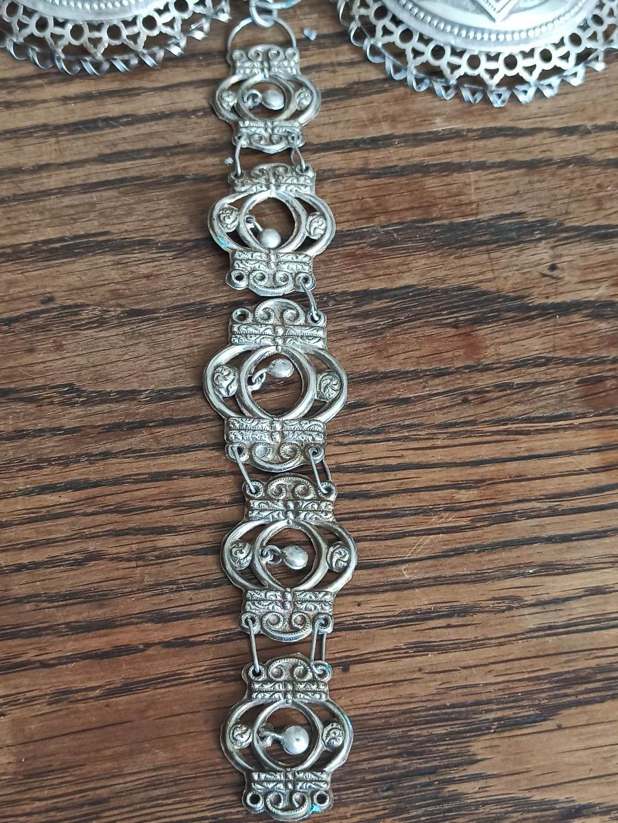 Pair Of Large Silver Cape Buckles, Minerva Hallmark-photo-3