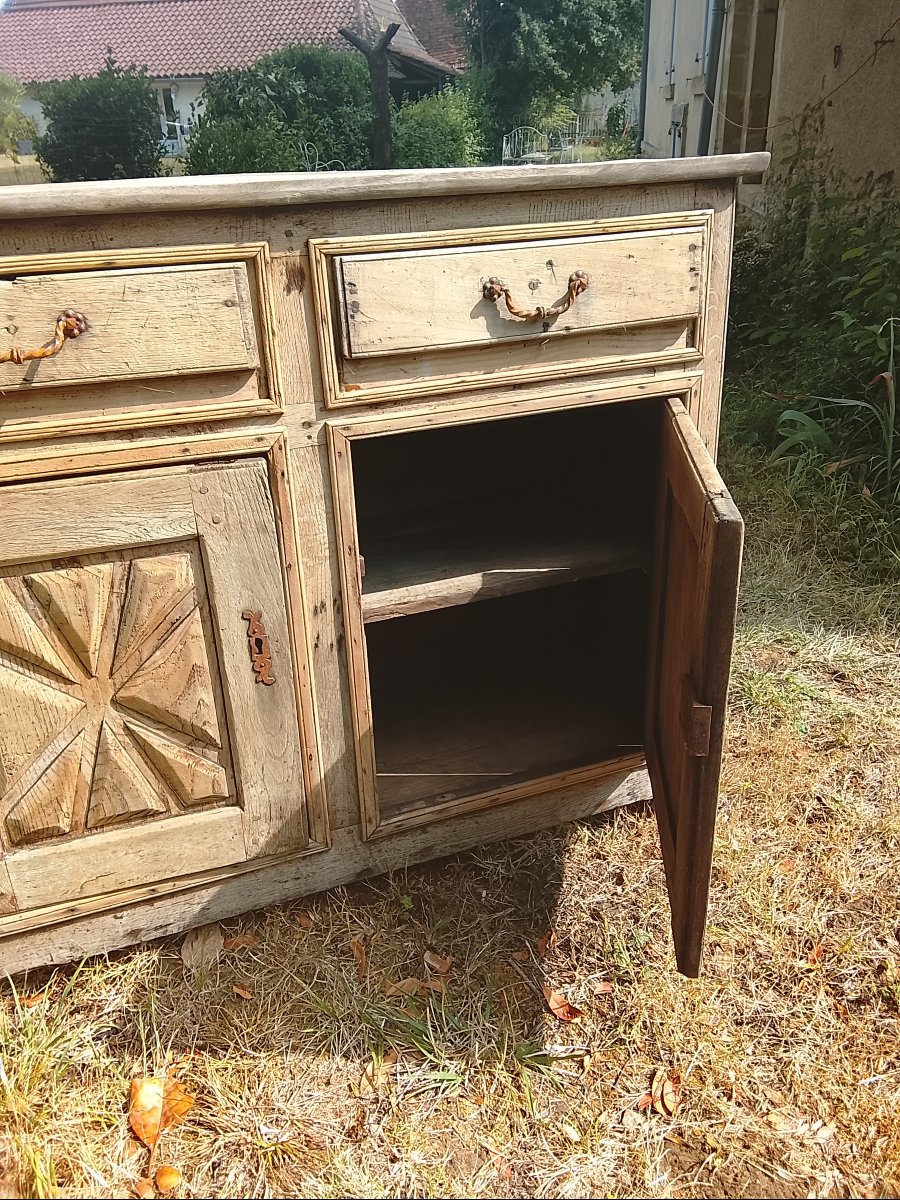 Buffet rustique de style louis XIII patine brute XIXe-photo-3