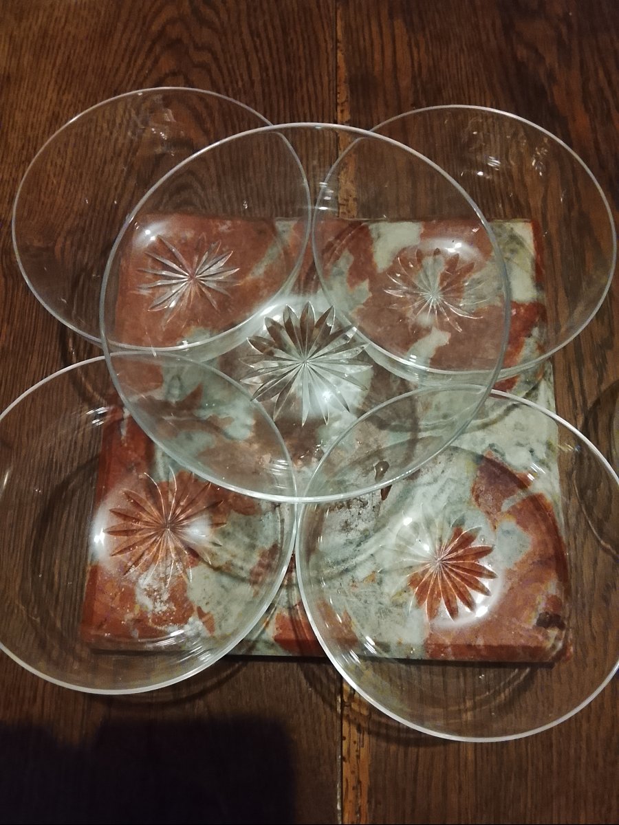 Set Of 6 Baccarat Crystal Finger Bowls -photo-2
