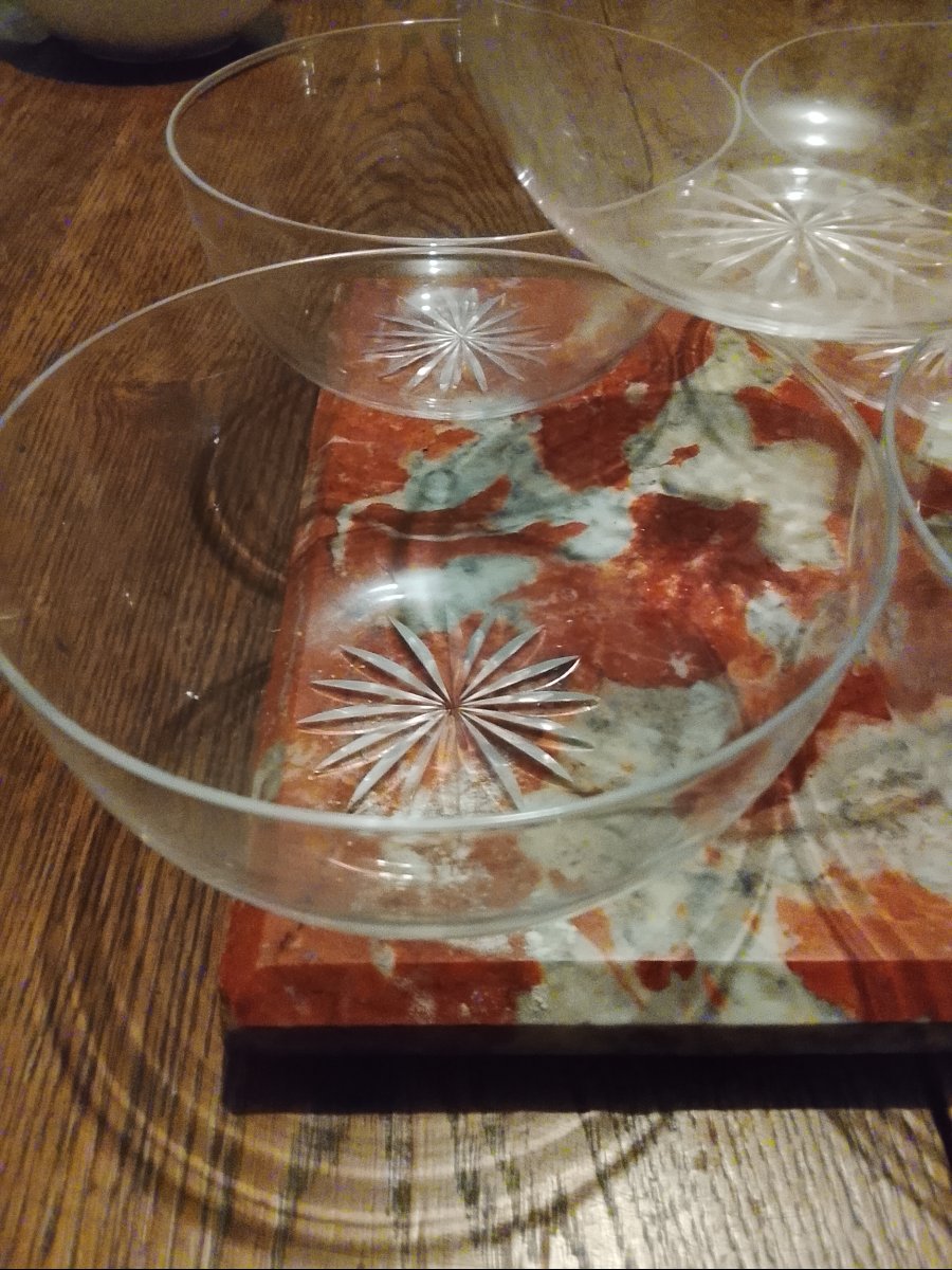 Set Of 6 Baccarat Crystal Finger Bowls -photo-1