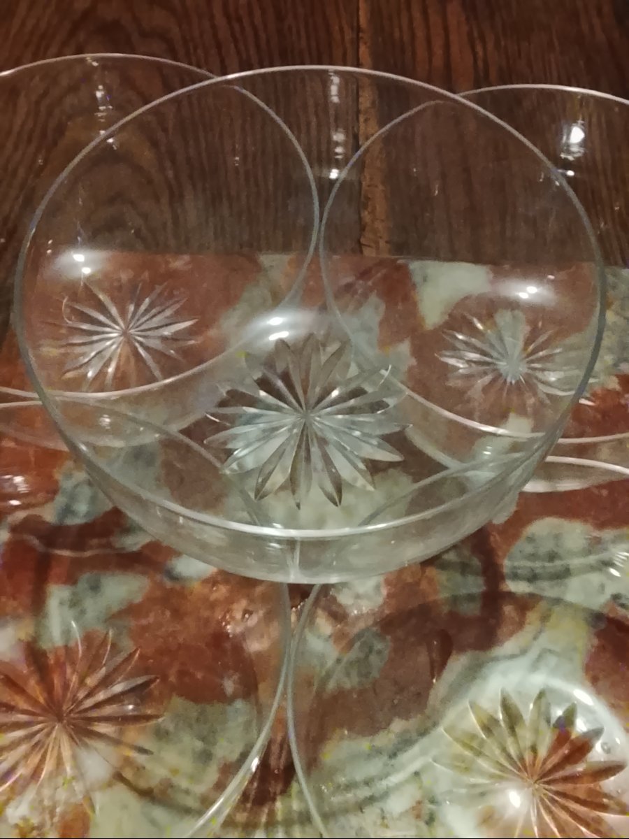 Set Of 6 Baccarat Crystal Finger Bowls -photo-3