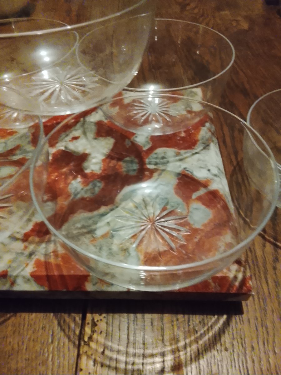 Set Of 6 Baccarat Crystal Finger Bowls 