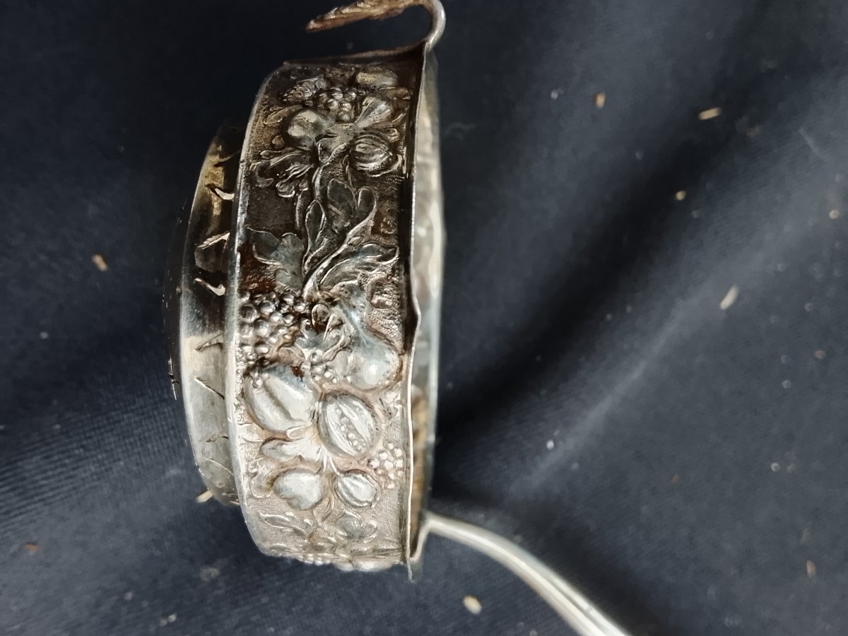 Silver Plum Spoon, 19th-century Holland-photo-2